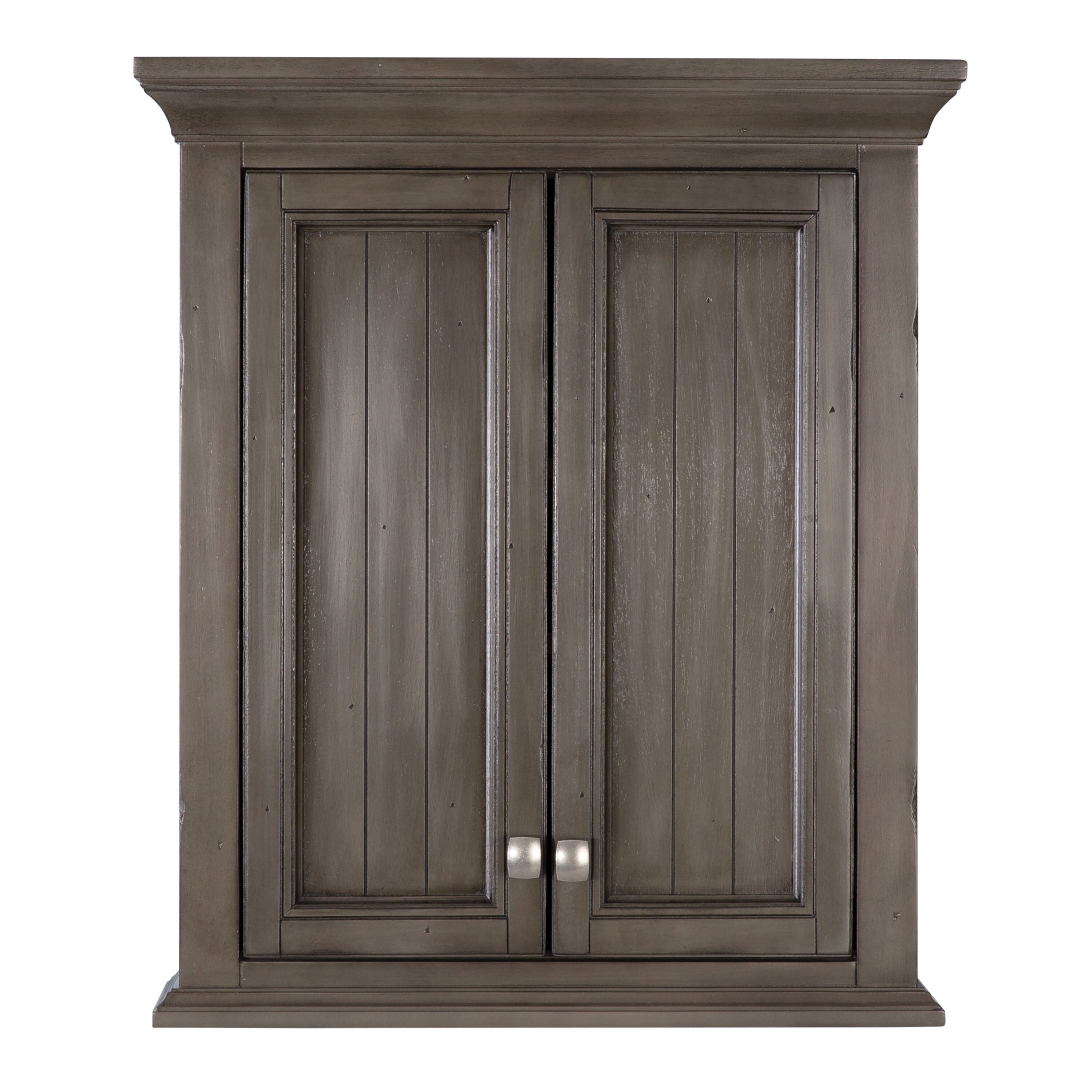 CRAFT + MAIN 24-in x 28-in x 8-in Harbor Blue Soft Close Bathroom Wall Cabinet