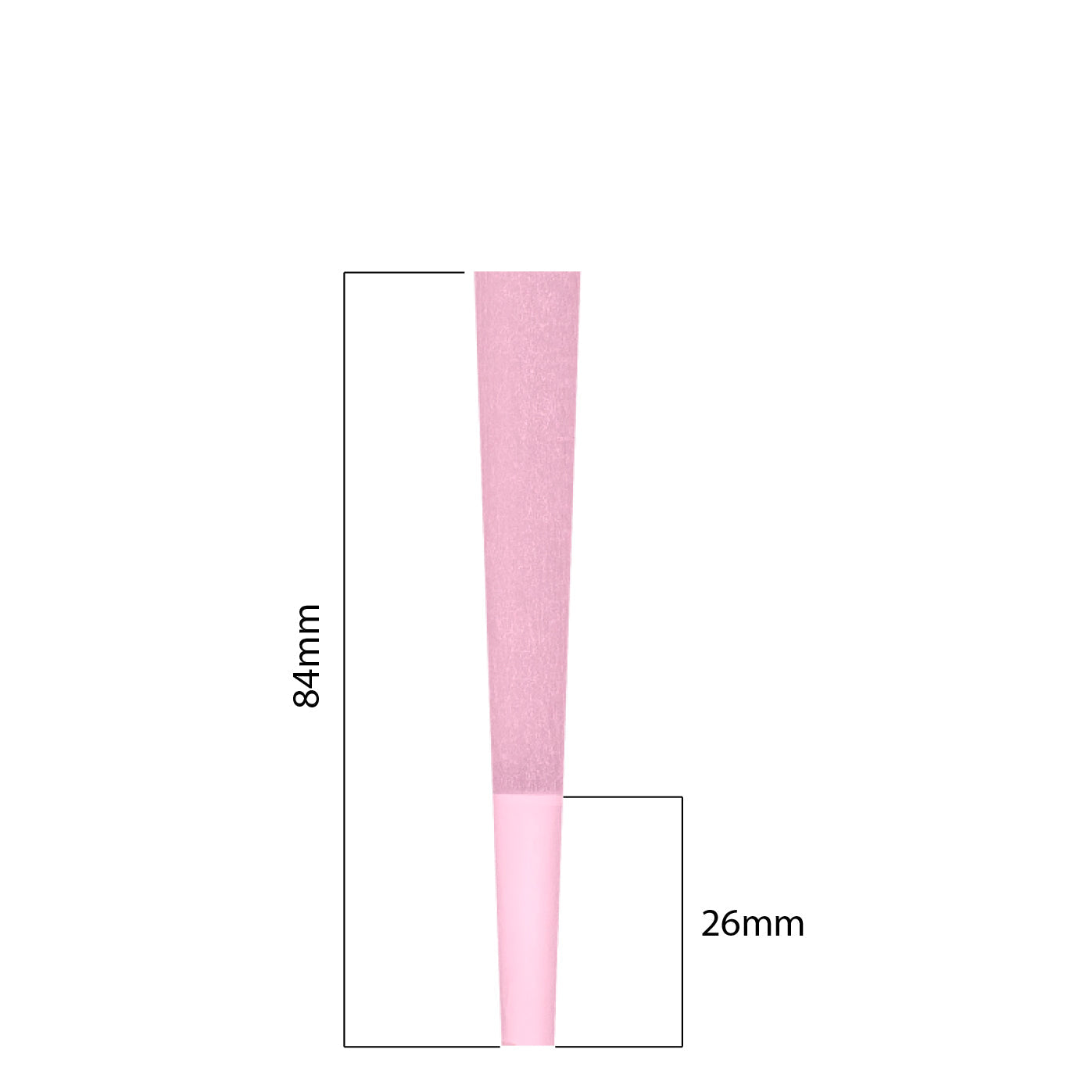 84mm Cones - Pink (500ct)