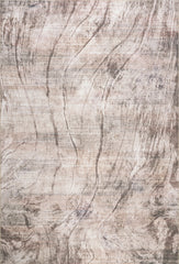 Isolated view of Beige Rectangle Mia Washable Faded Marble Rug, showcasing its design